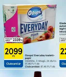Tesco OOOPS! EVERYDAY TOALETT-PAPÍR ajánlat