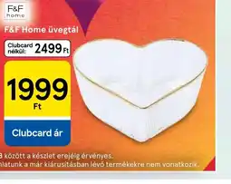 Tesco F&F Home Üvegtál ajánlat