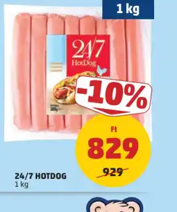 PENNY 24/7 HOTDOG ajánlat