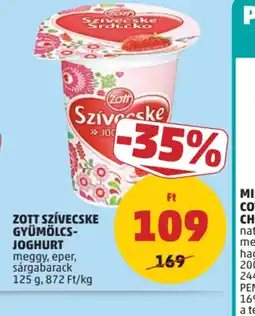 PENNY ZOTT SZÍVECSKE GYÜMÖLCS-JOGHURT ajánlat