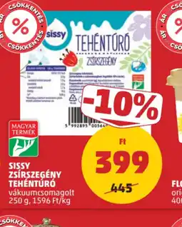 PENNY SISSY ZSÍRSZEGÉNY TEHÉNTÚR ajánlat