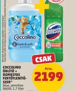 PENNY COCCOLIN ÖBL nálunk elköltött 2000 Ft után 1 db hűségpontotTŐ + DOMESTOS ajánlat