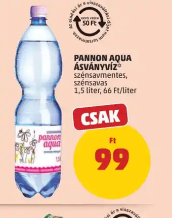 PENNY PANNON AQUA ÁSVÁNYVÍZ ajánlat