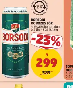 PENNY BORSODI DOBOZOS SÖR ajánlat