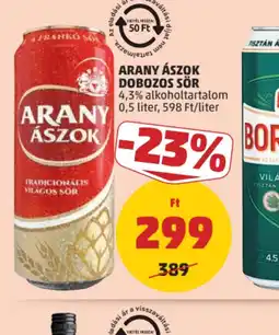 PENNY ARANY ÁSZOK DOBOZOS SÖR ajánlat
