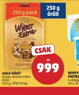 PENNY GALA KÁVÉ dupla, wiener extra ajánlat