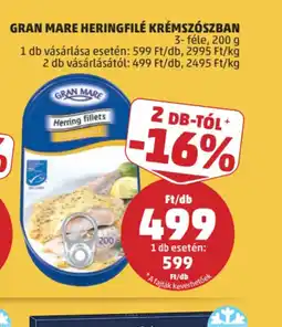 PENNY GRAN MARE HERINGFILÉ KRÉMSZSZBAN ajánlat