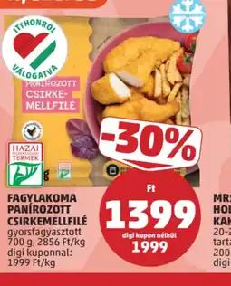 PENNY FAGYLAKOMA CSIRKEMELLFILÉ ajánlat