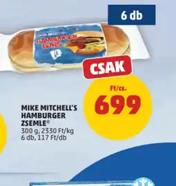 PENNY MIKE MITCHELL'S HAMBURGER ZSEMLE ajánlat