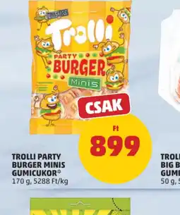 PENNY TROLLI PARTY BURGER MINIS GUMICUKOR ajánlat
