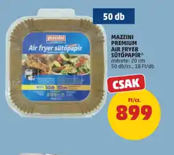 PENNY MAZZINI PREMIUM AIR FRYER SÜTŐPAPÍR ajánlat