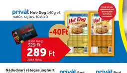 PRIVÁT privát Hot-Dog ajánlat