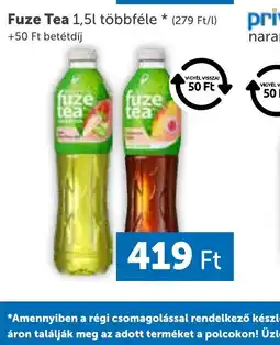 PRIVÁT Fuze Tea ital ajánlat