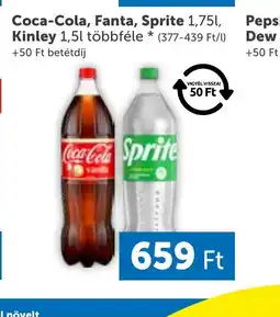 PRIVÁT Coca-Cola, Fanta, Sprite, Kinley üdítő ajánlat