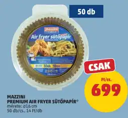PENNY MAZZINI PREMIUM AIR FRYER SÜTŐPAPÍR ajánlat
