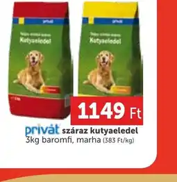 PRIVÁT privát száraz kutyaeledel ajánlat
