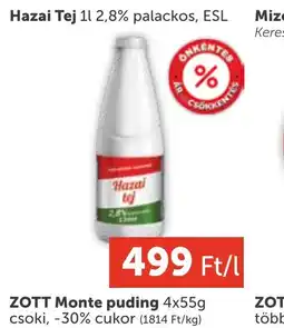 PRIVÁT Hazai Tej palackos ajánlat