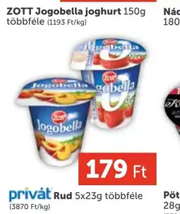 PRIVÁT ZOTT Jogobella joghurt ajánlat