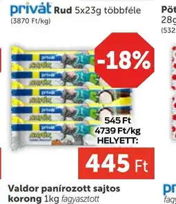 PRIVÁT Privát Rud ajánlat