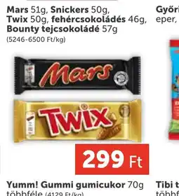 PRIVÁT Mars, Twix csokoládészelet ajánlat