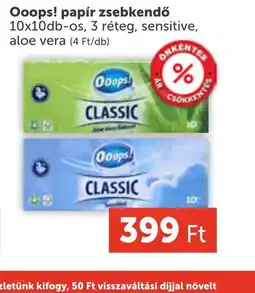 PRIVÁT Ooops! papír zsebkendő ajánlat