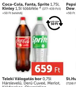 PRIVÁT Coca-Cola, Fanta, Sprite, Kinley ajánlat