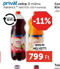 PRIVÁT Privát szörp ajánlat