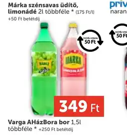 PRIVÁT Márka szénsavas üdítő, limonádé ajánlat