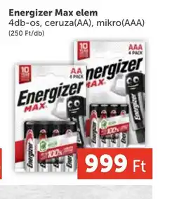 PRIVÁT Energizer Max elem ajánlat