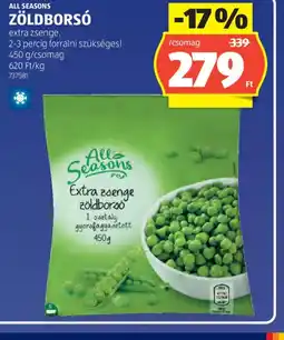 ALDI ALL SEASONS ZÖLDBORS ajánlat