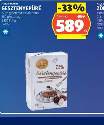 ALDI FINEST BAKERY GESZTENYEPÜRÉ ajánlat
