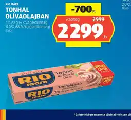 ALDI RIO MARE TONHAL OLÍVAOLAJBAN ajánlat