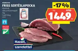 ALDI HÚSMESTER FRISS SERTÉSLAPOCKA ajánlat