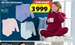 ALDI NŐI FROTTÍRPIZSAMA ajánlat
