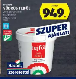 ALDI KOKÁRDÁS VÖDRÖS TEJFÖL ajánlat