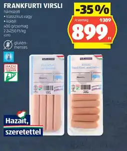 ALDI FRANKFURTI VIRSLI ajánlat
