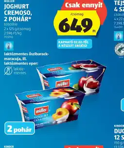ALDI MÜLLER JOGHURT CREMOSO ajánlat