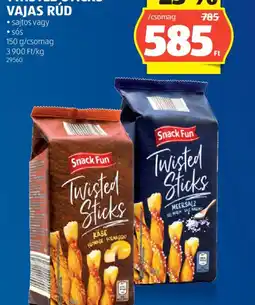 ALDI SNACK FUN TWISTED STICKS ajánlat