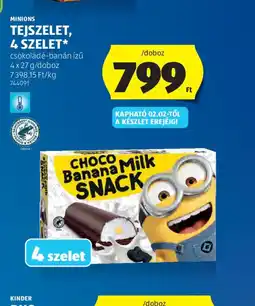 ALDI MINIONS TEJSZELET ajánlat