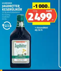 ALDI WILDBRUNNER JAGDBITTER KESERŰLIKŐR ajánlat