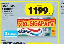 ALDI AQUAFRESH FOGKRÉM, 2 TUBUS ajánlat