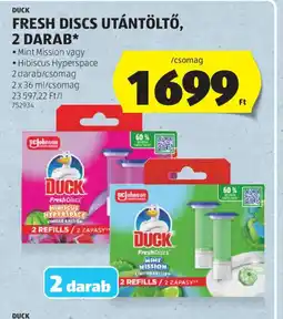 ALDI DUCK FRESH DISCS UTÁNTÖLTŐ ajánlat