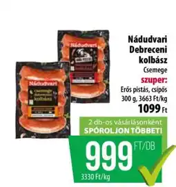 Coop Náduvari Debreceni Kolbász ajánlat