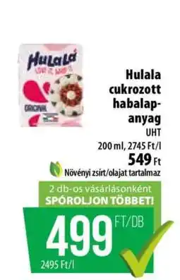 Coop Hulala cukrozott habalapanyag ajánlat
