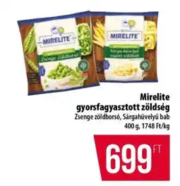Coop Mirelite gyorsfagyasztott zöldség ajánlat
