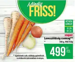 Coop Leveszöldség csomag ajánlat