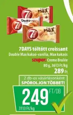 Coop 7DAYS töltött croissant ajánlat