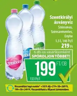 Coop SZENTKIRÁLYI Ásványvíz ajánlat