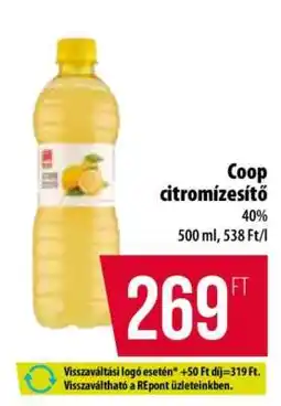 Coop Coop citromízésítő ajánlat