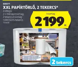 ALDI Kokett XXL Papírtörlő, 2 Tekercs ajánlat